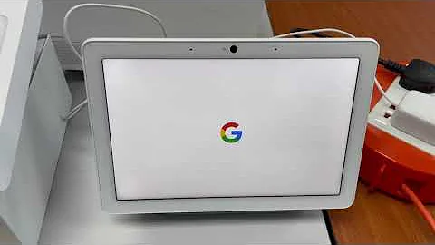 Google nest hub max - stuck at G logo