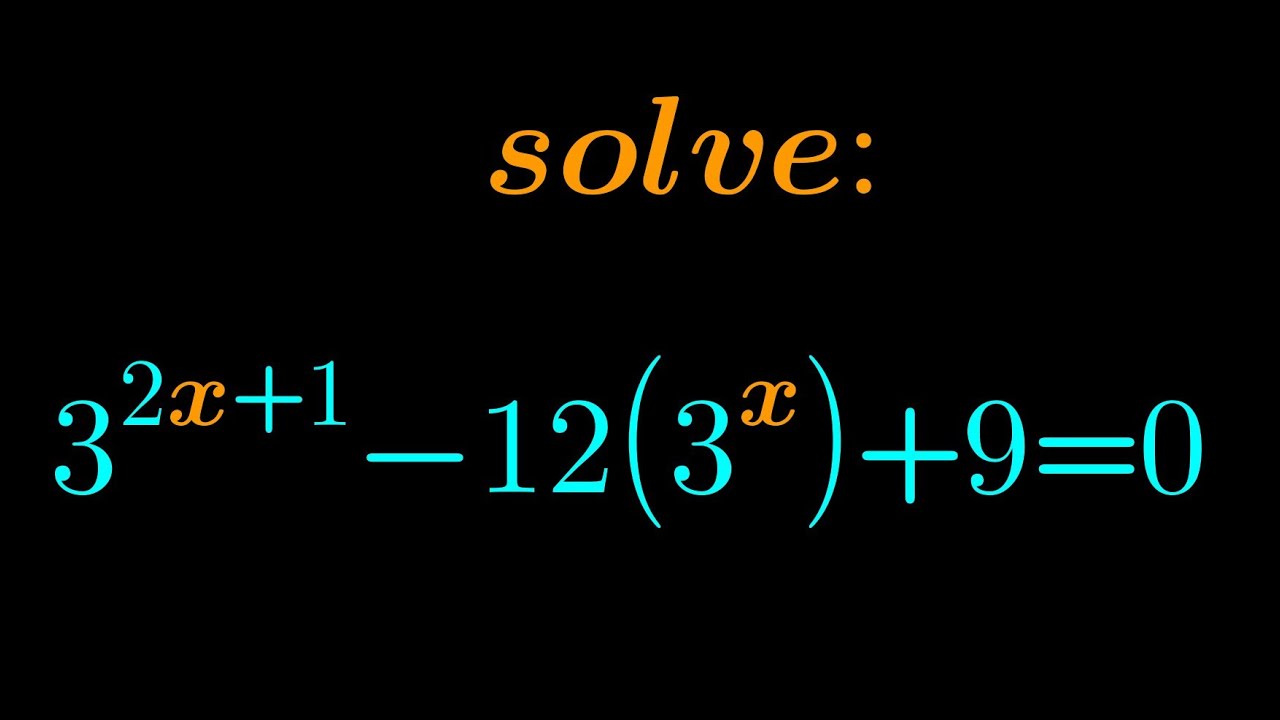 Exponential Equation - YouTube