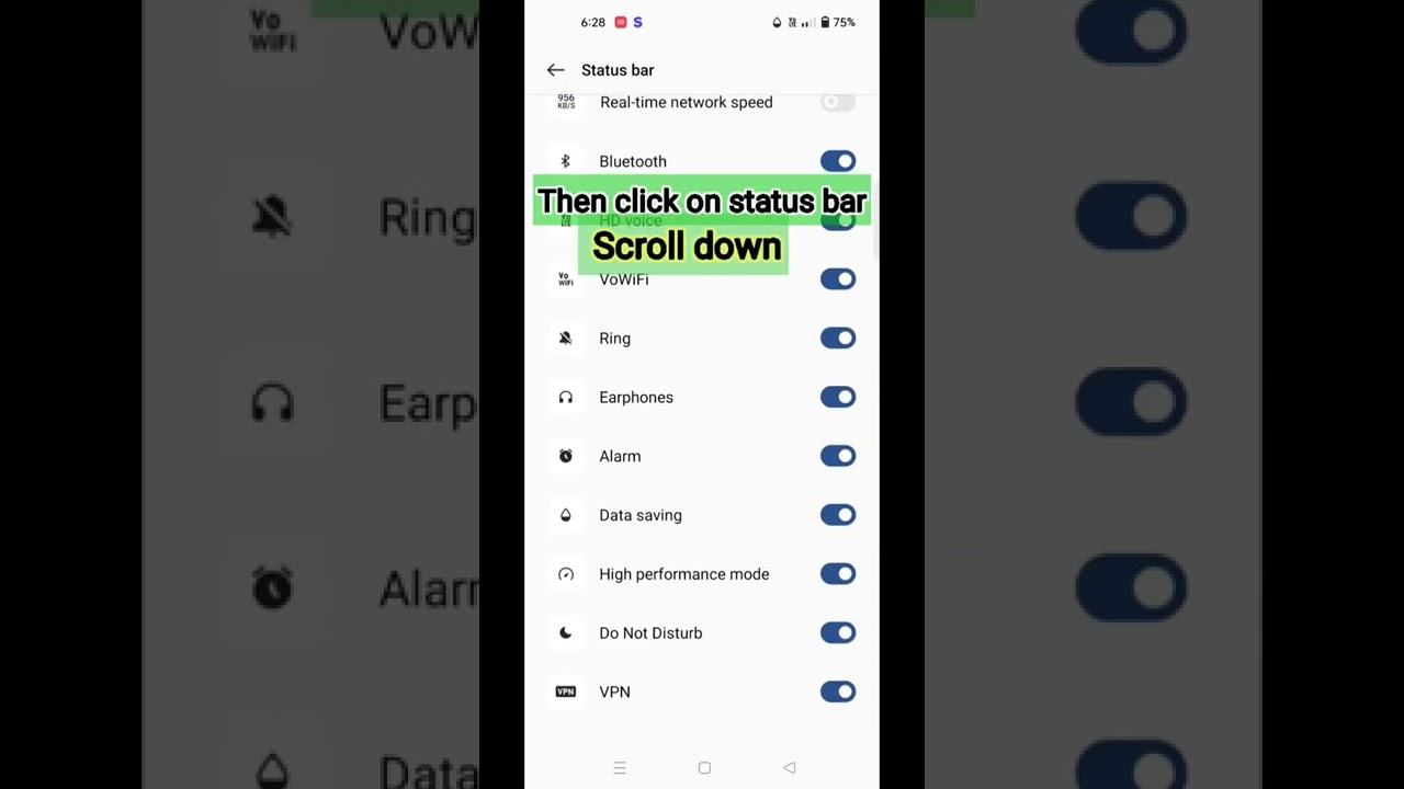 How to remove water drop symbol from notification bar  in Realme 9 Pro 5g📱🔥| 