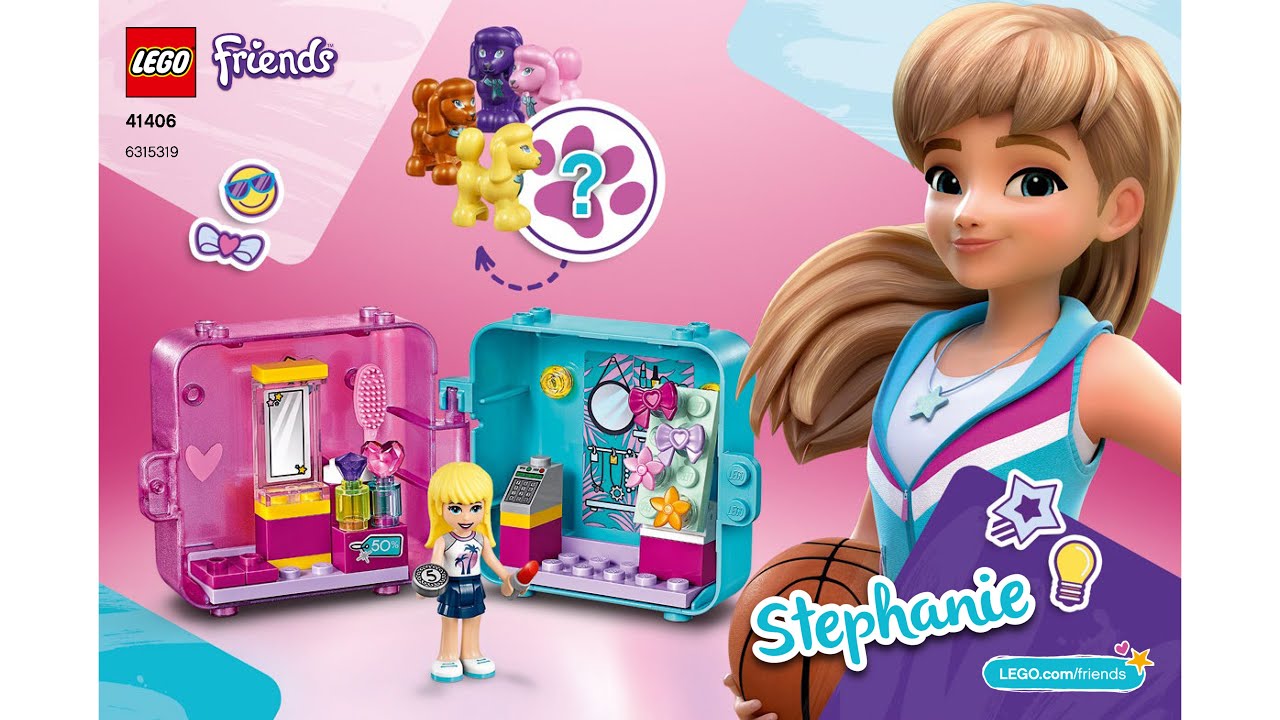 Lego Friends 41406 part 1 | Stephanie's Shopping Play Cube | Instructions