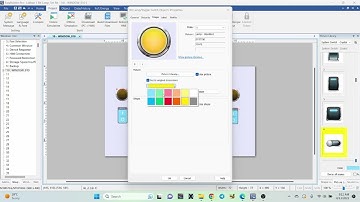 Programming HMI Weintek - EasybuilderPro | Toggle Switch Button On & Off