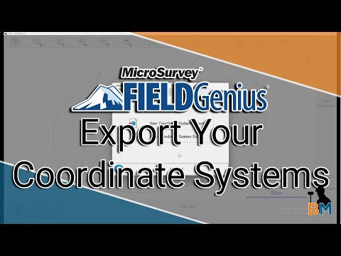 MicroSurvey FieldGenius How To: Export a Coordinate System | Bench Mark