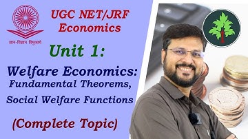 Unit 1.9. Welfare Economics-Fundamental Theorems, Social Welfare Function (UGC NET Economics)Hindi