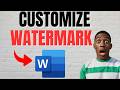 How to Add a Watermark in Microsoft Word Documents