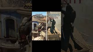 Assassin's Creed Black Flag Resynced Vs Assassin's Creed Unity parkour Comparison
