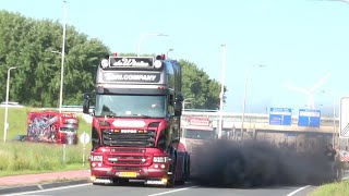 TEKNO Event Truckshow 2023 with many black smoke Scania V8 open pipes sound by European truck spotting 177,484 views 11 months ago 24 minutes