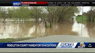Some areas in northern Kentucky under mandatory evacuations due to flooding