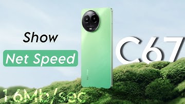 Show Network Speed on Realme C67 5G | How to Enable Data Speed in Realme C67