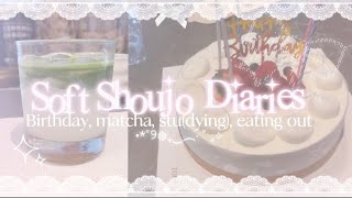 SOFT SHOUJO DIARIES 🪽 ‧₊˚ ⋅ : birthday vlog, making matcha, eating out, stu(dying) screenshot 4