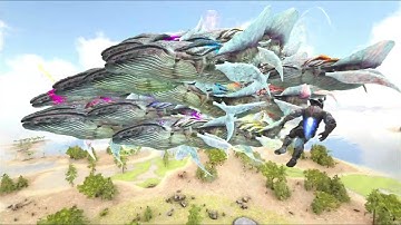 My Flock of .. 72 Tamed Astrocetus (Space Whales)  Ark Survival Evolved (Official PVE)