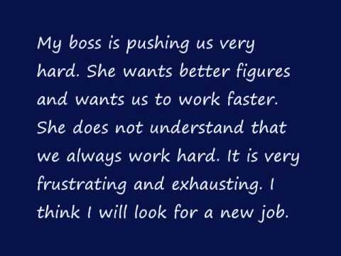 English Speaking Training - Sarah Jenkins's Diary Seven