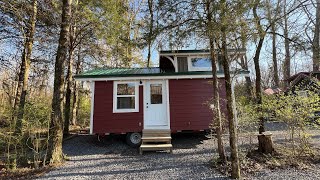 FOR SALE: 10’x20’ Dalton Tiny Home Model w/Forest Lot on the Creek $99,900