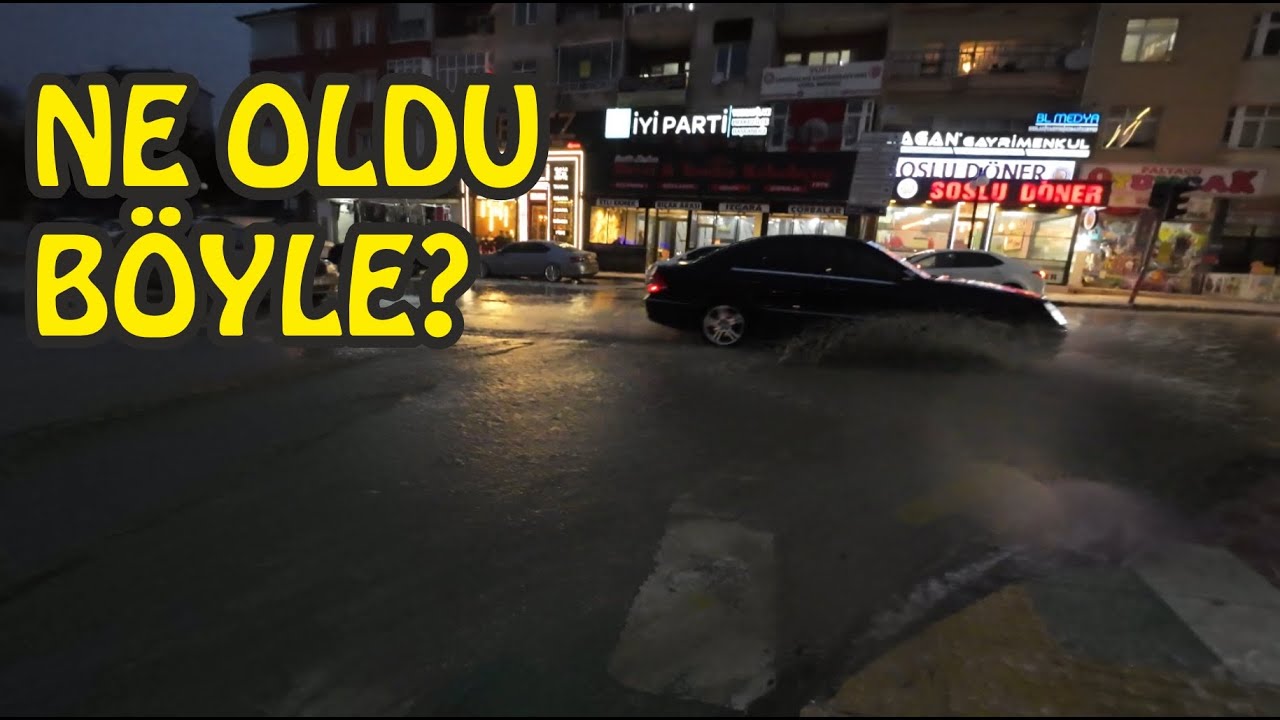 Aniden Bastırdı! Yozgat'ta Dolu Yağışı Sonrası Sokakların Durumu