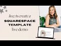 How to create a live demo squarespace template and what to do when the trial expires