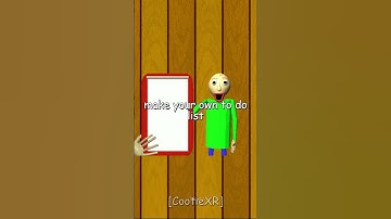 How To Be Productive Tutorial #baldi #baldisbasics #tutorial