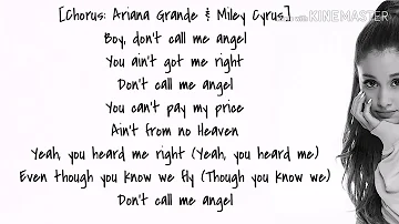 Don't Call Me Angel - Ariana Grande, Miley Cyrus & Lana Del Rey (2019 Charlie Angels) with LYRICS!!!