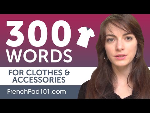 300 French Beginner Words for Clothes and Accessories