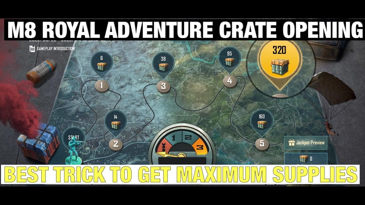 How To Open Royal Adventure Crate And Get More Air drops| M9 Royal Adventure Crate Opening Tricks