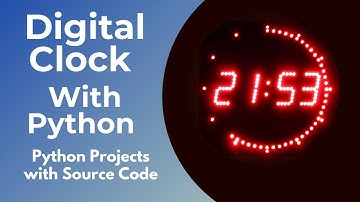 Python Tutorial - How to create a digital clock using python and tkinter - for beginners