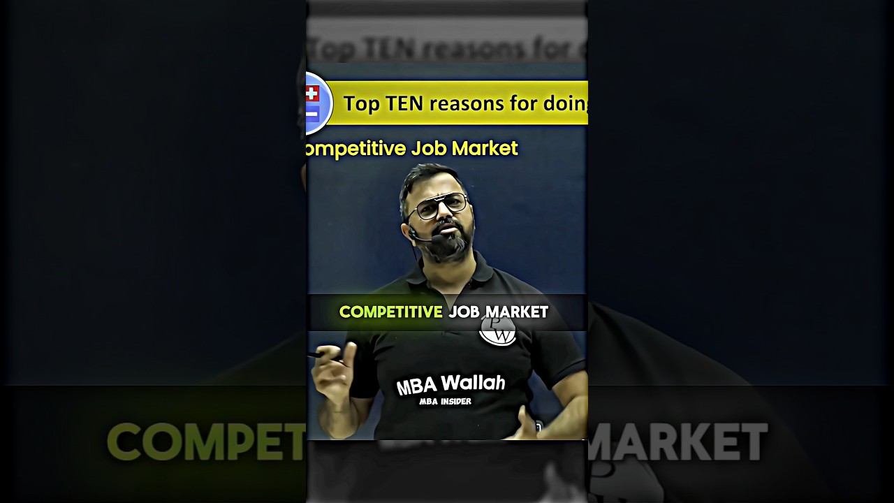 Competitive Job Market ✅ MBA Wallah ✍️ || 