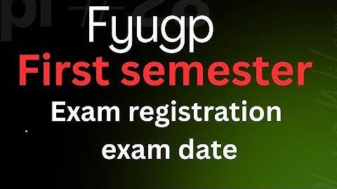 Fyugp first semester exam registration & exam date 2025 ,kerala university #asmedia