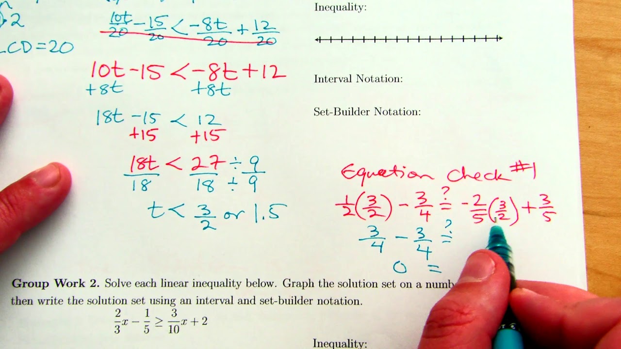 Solving Inequalities with Fractions - YouTube