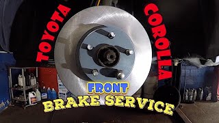 How to replace front brakes on toyota corolla 20032007