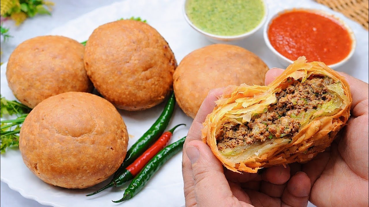 قیمہ کچوری بازار سے منگوائی ہے یا گھر میں بنائی ہے؟Super Tasty Crispy Qeema Kachori Recipe 