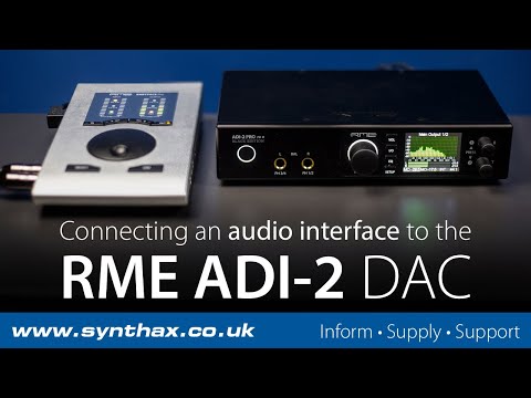 How to connect the RME ADI-2 DAC FS and ADI-2 Pro FS R to an Audio Interface