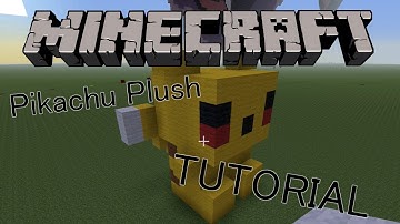 Minecraft Tutorial: How To Make Pikachu Plush