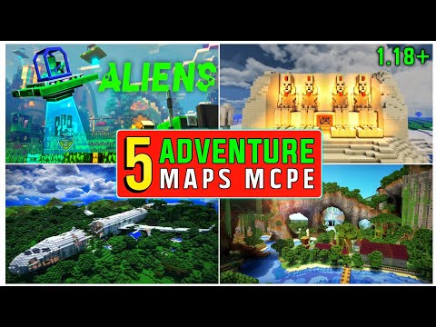 Top 5 Best Adventure Maps For Minecraft PE || Minecraft Adventure Maps || Best Maps For MCPE ||