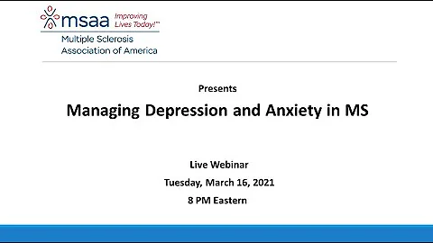 Managing Depression and Anxiety in MS