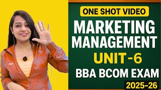 Marketing Management Unit 6 | One Shot | PLACE |BBA BCom | Ek Nazar Sab Cover | Niharika Ma’am