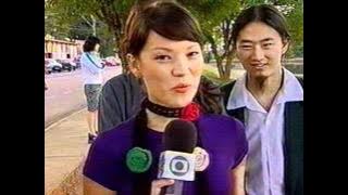 Geovanna Tominaga e Thiago Leifert apresentam o Jumbo Elektro