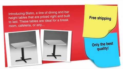 Bistro Series: 36 Square Table (Dining or Bar Height) - ofconcepts.com