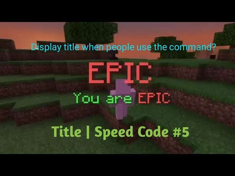 Title Plugin | Speed Code #5