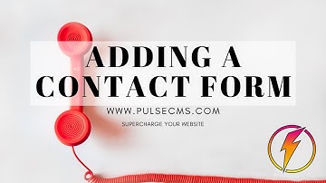 Adding a Contact Form with Pulse CMS