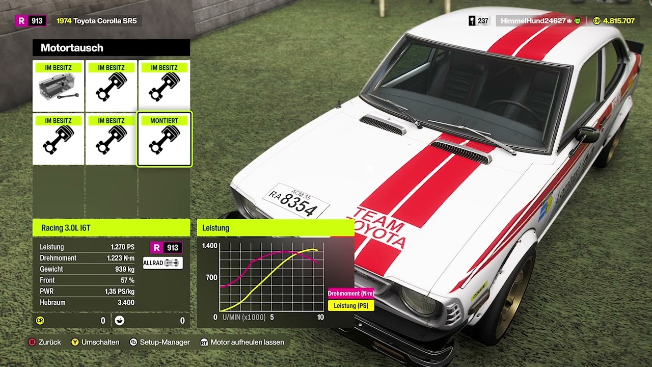 FH6 : Toyota Corolla SR5 74' : Gumout Forsberg Camry Stock Car