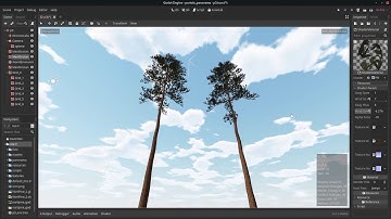 Tree wind shader for Godot