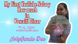 My First YouTube Salary || JobyGanda Dee