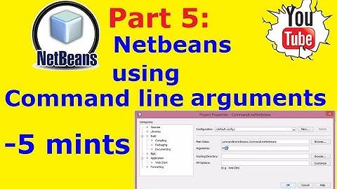 Netbeans Tutorial Part 5: Command line arguments using netbeans