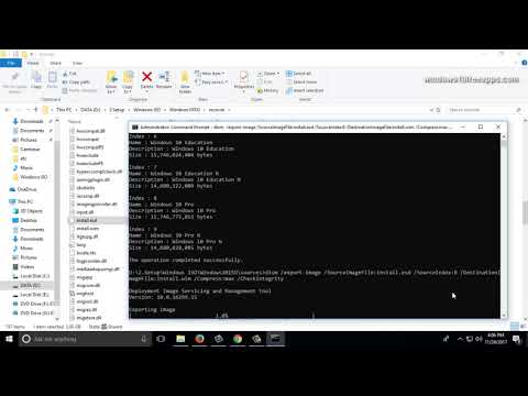How To Get Install.WIM From Windows 10 Installation File
