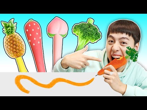 와 대박!!! 수박 당근 딸기 옥수수 야채 볼펜  Making Vegetable and Fruits Pen - 마슈토이 Mashu ToysReview