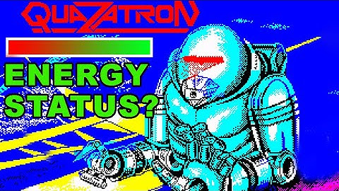 Quazatron with Health. ZX Spectrum. Walkthrough and Analysis