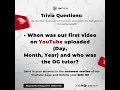 Day 1 Trivia is LIVE. Think you know our videos? Answer below and win USDT rewards 👇 #RoadTo11K #win
