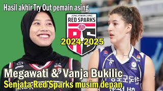 Megawati dan Vanja Bukilic_ujung tombak Red Spaks musim depan