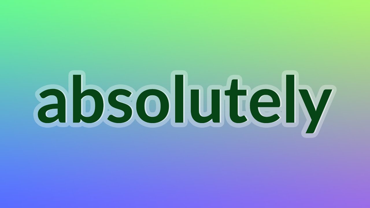 Absolutely - 32 English Vocabulary Flashcards - YouTube