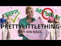 PRETTYLITTLETHING HAUL &amp; TRY ON | I WASN’T EXPECTING THIS!!!! #holidayoutfits