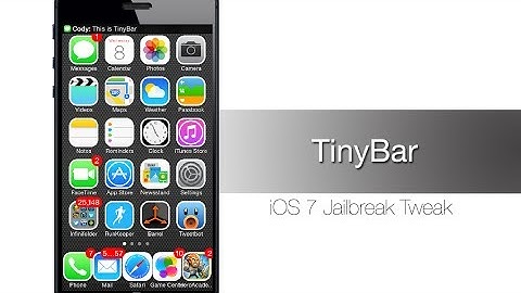 TinyBar iOS 7 Jailbreak Tweak: Hands-on - iPhone Hacks