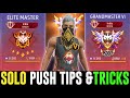 Road to grandmaster solo wins top 1 player  solo rank push tips and tricks rankpush